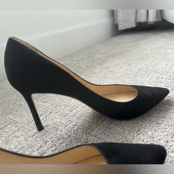 Jimmy Choo Black Suede High Heels Stiletto Pointed Pumps Size 39,Beautiful Cond. - Picture 7 of 15